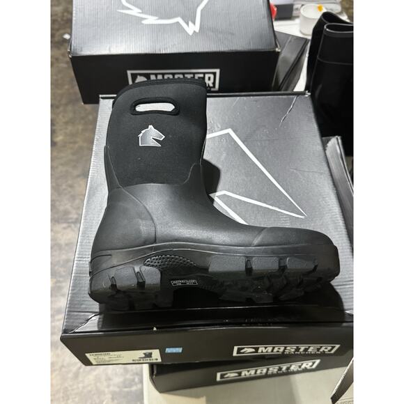 Master Rancher Heavy Duty Work Farm Boots Unisex Men's 9 Women's 11, Black - Picture 8 of 8